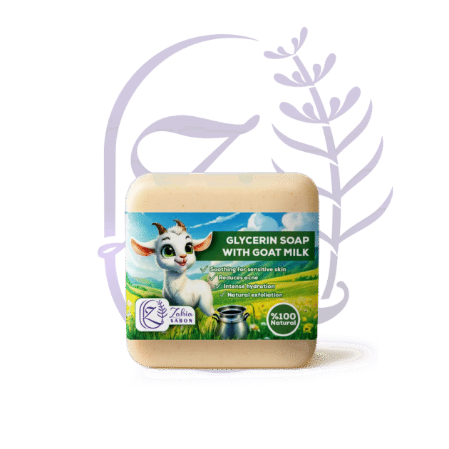 Savon à la glycérine au lait de chèvre  | صابون الجليسيرين مع حليب الماعز