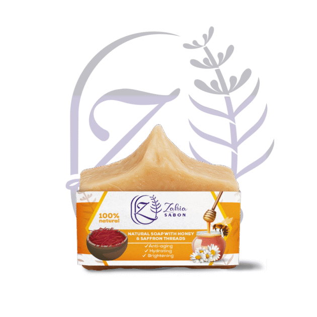 Savon naturel au miel et aux fils de safran | صابون طبيعي بالعسل وخيوط الزعفران